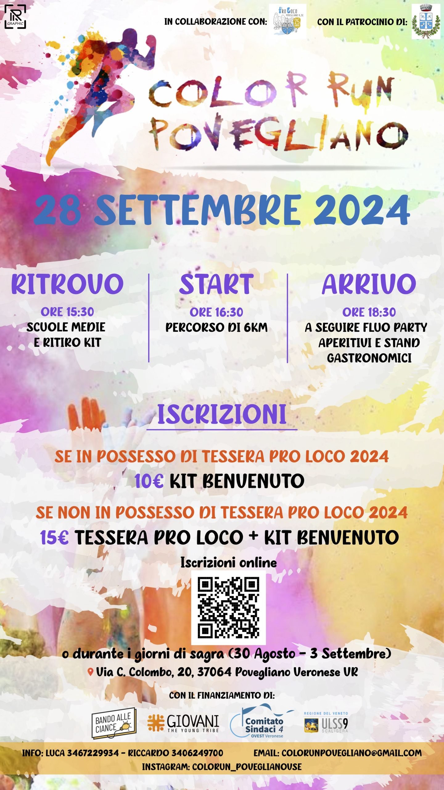 Volantino Color Run Povegliano V.se 2024